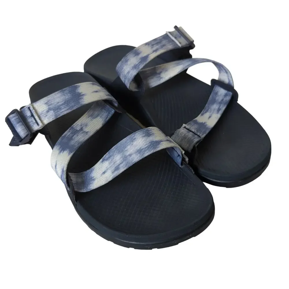 Chaco‎ Lowdown Slides Sandals Men's 11 44 Faded Blue Strappy Shoes Summer Beach